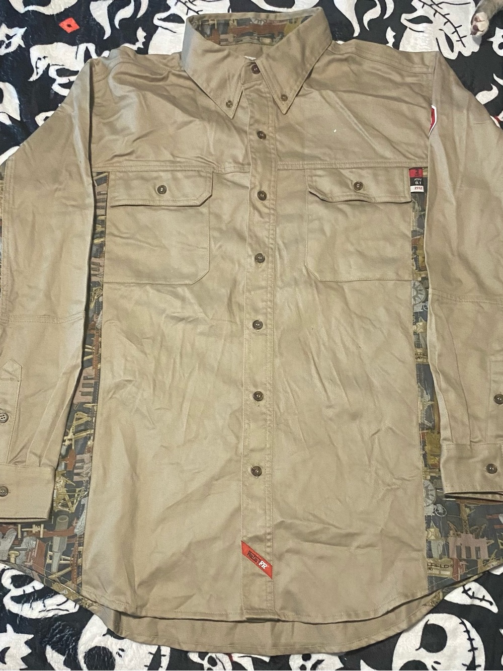 Walls Khaki Button-Down Casual Shirt